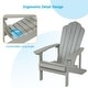 preview thumbnail 47 of 61, Bonosuki Weather-resistant Outdoor Adirondack Chairs (Set of 2)