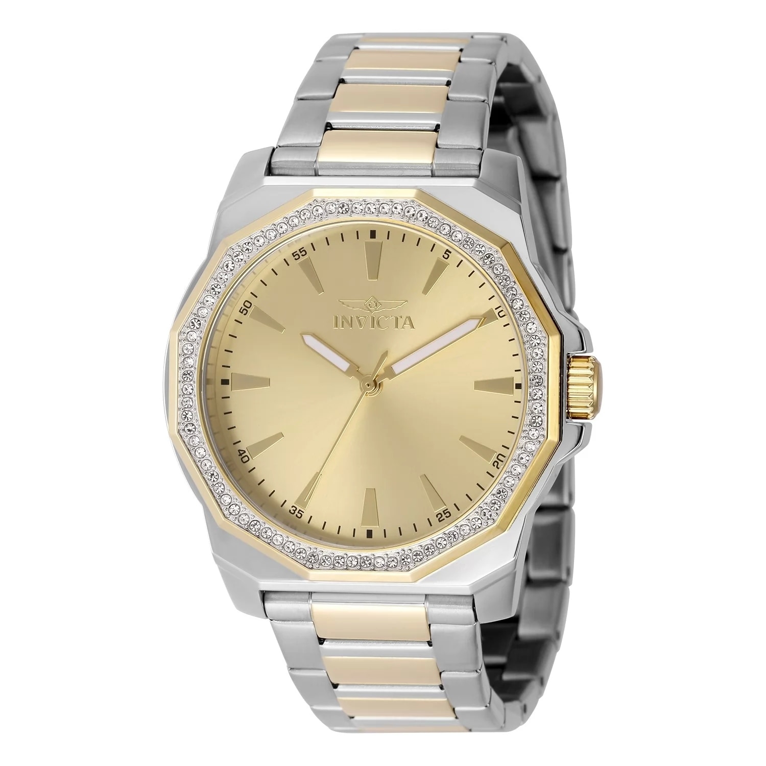 Invicta Men's 49106 Speedway Quartz 3 Hand Gold Dial Watch