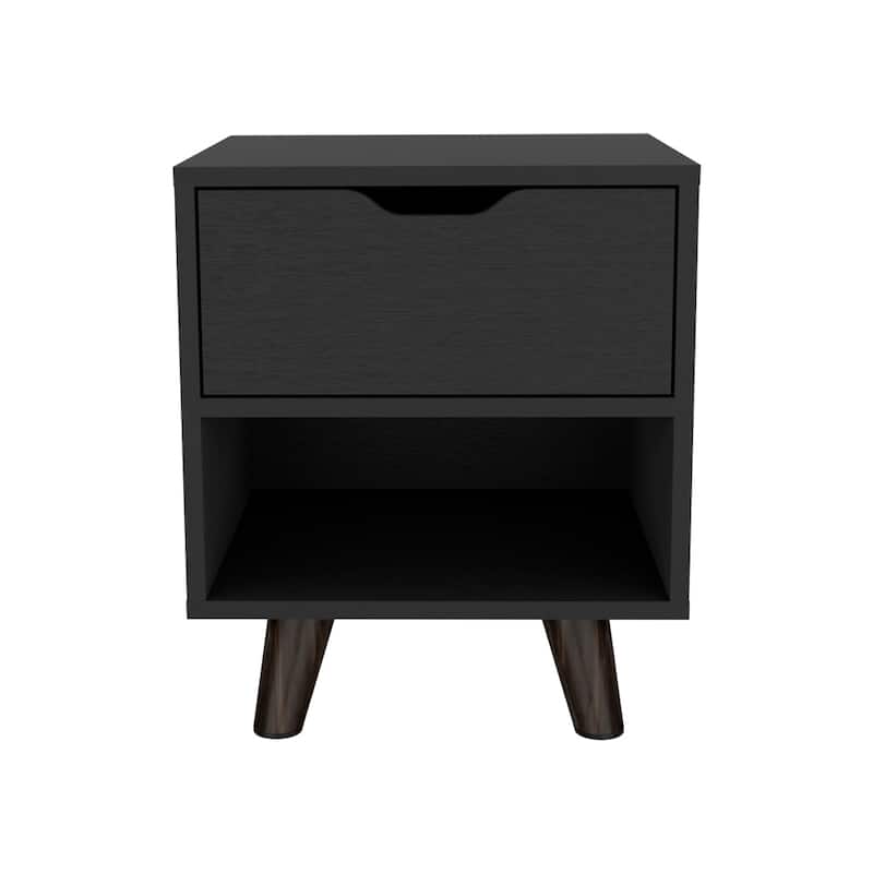 Nightstand Carleen,，for Living Room,Entryway,Hallway,Office,Kitchen and Dining Room - Black