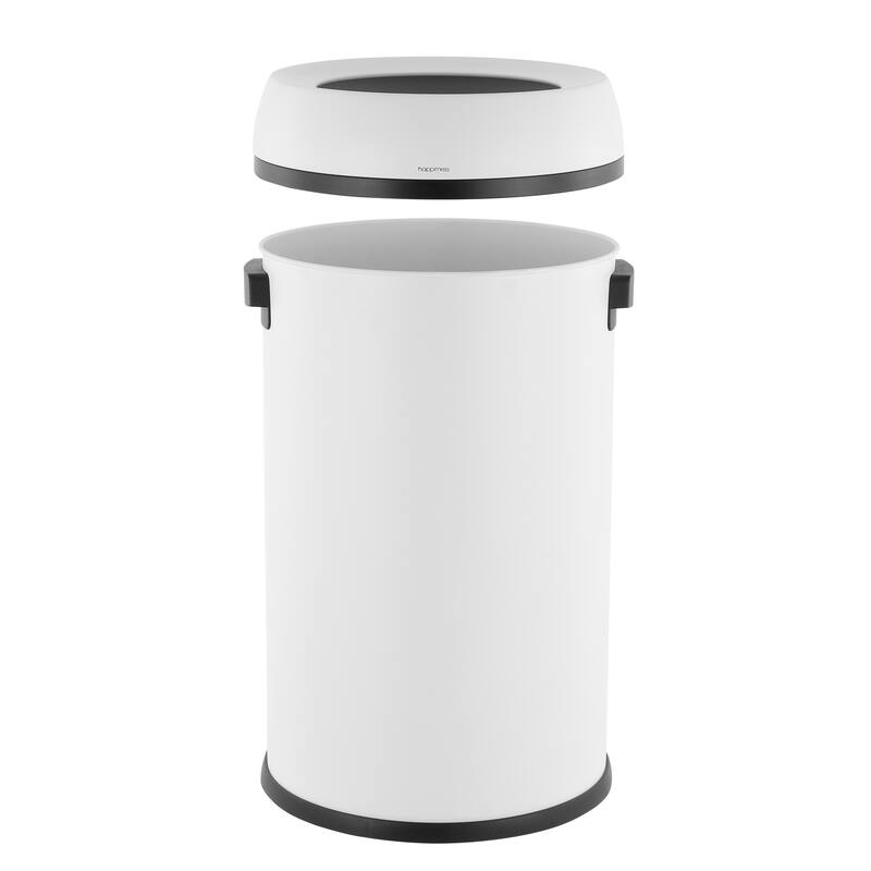 happimess Chuck Kitchen/Office 17.2-Gallon Open-Top Trash Can, Chrome