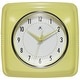preview thumbnail 129 of 146, Infinity Instruments Retro 9.25-inch Square Wall Clock - 9.25 x 1.875 x 9.5 Yellow