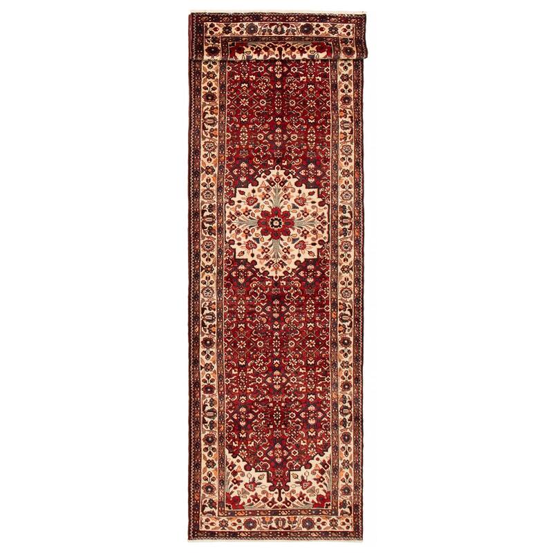 ECARPETGALLERY Hand-knotted Anadol Red Wool Rug - 3'8 x 13'0 - Red - 3'8 x 13'0