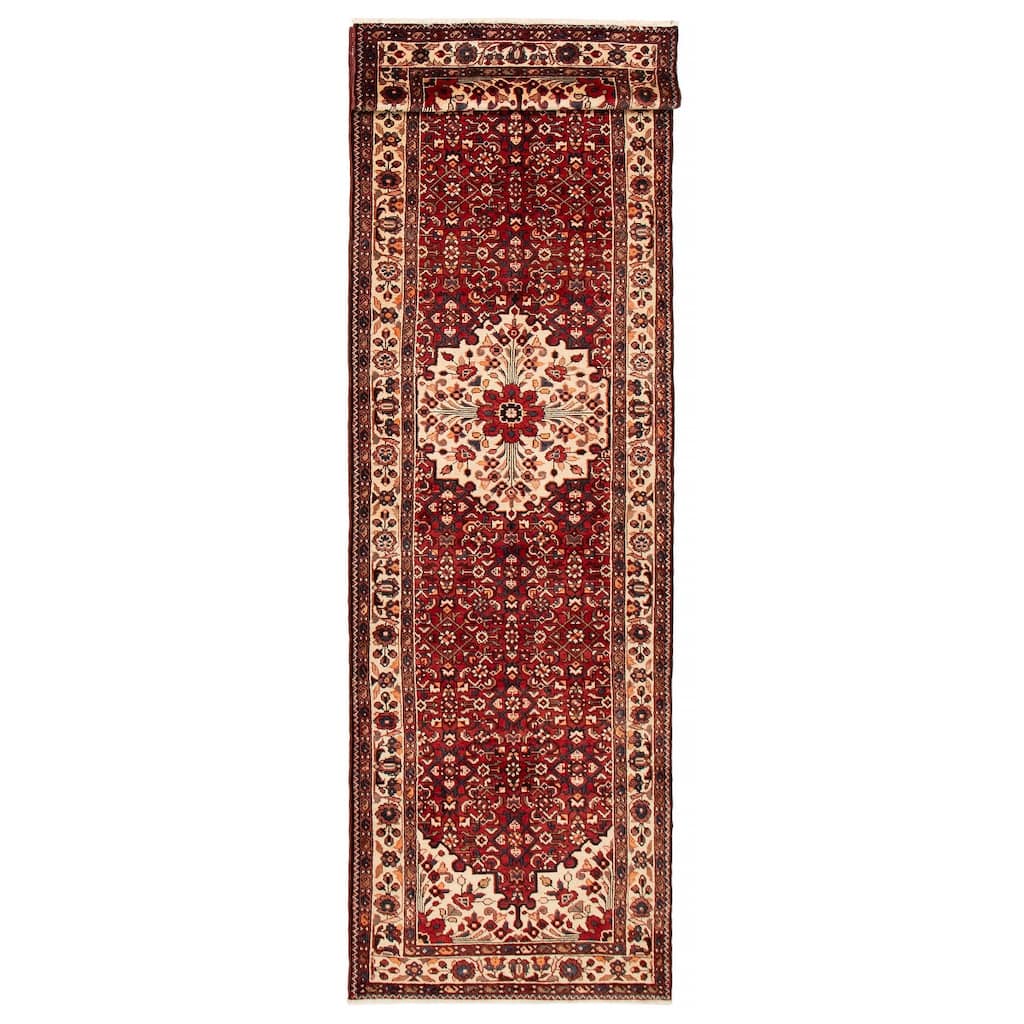 ECARPETGALLERY Hand-knotted Anadol Red Wool Rug - 3'8 x 13'0
