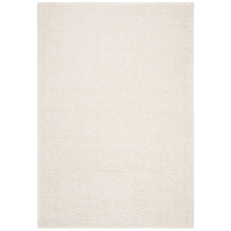 SAFAVIEH August Shag Solid 1.2-inch Thick Area Rug - 12' x 15' - Ivory - Rectangle