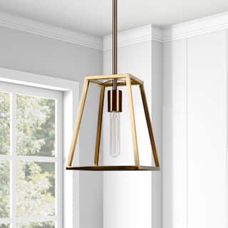 Rhom Framed Pendant in Brass - 8 Inch - 8 Inch