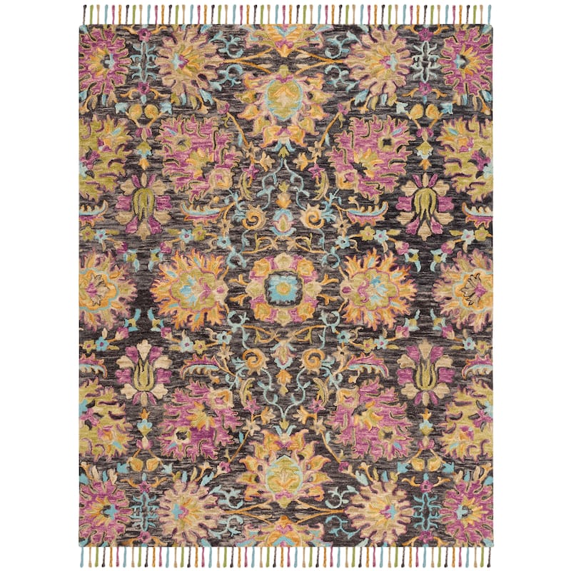 SAFAVIEH Handmade Blossom Veroonika Modern Floral Wool Rug