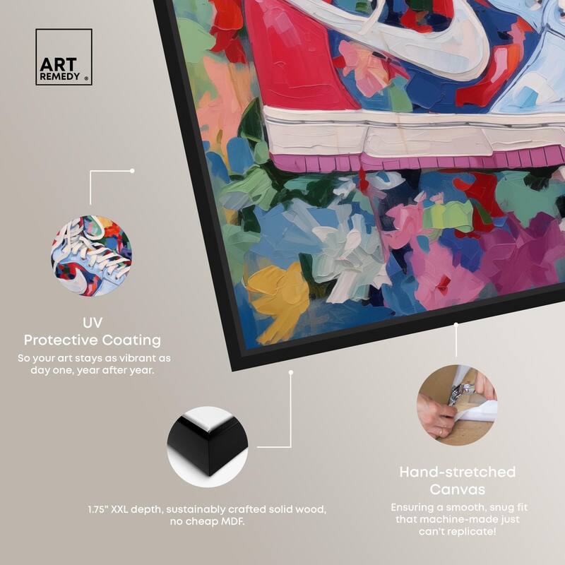 Whimsical Sneaker Canvas by Art Remedy