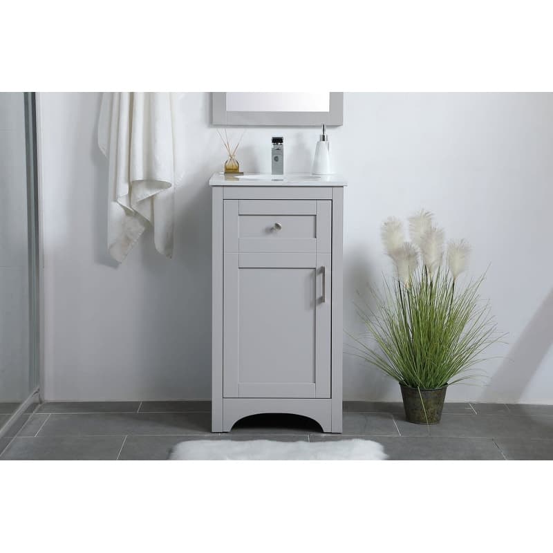 Elegant Lighting VF17018 Moore 18" Free Standing Single Basin Vanity