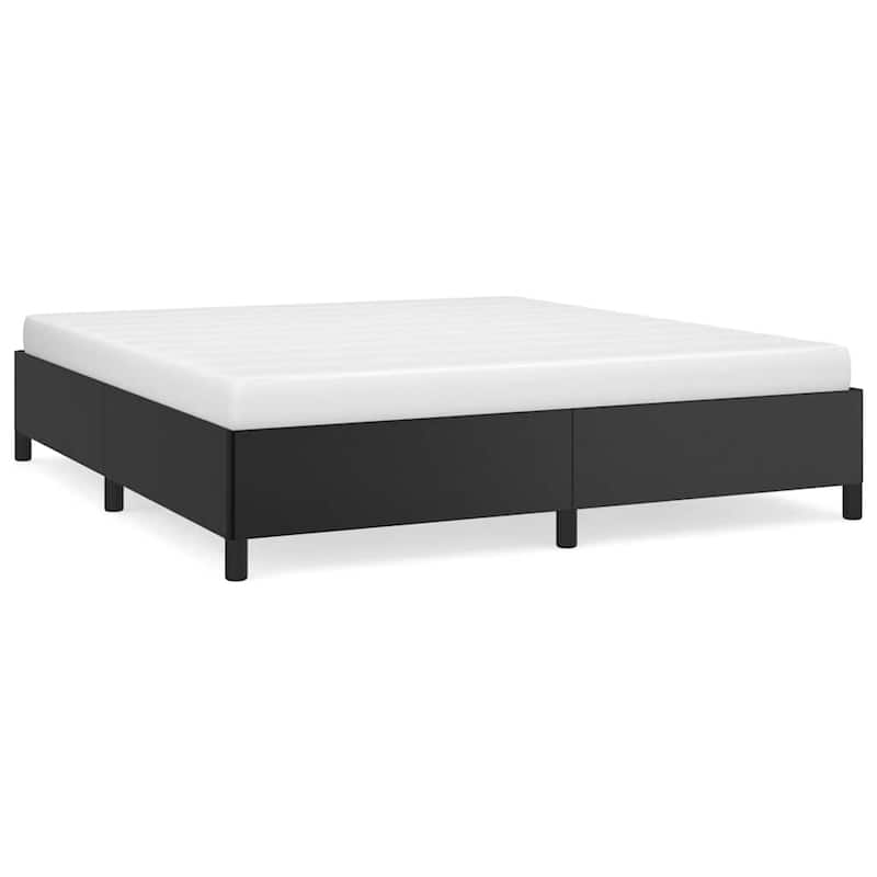 vidaXL Bed Frame, Faux Leather, No Mattress
