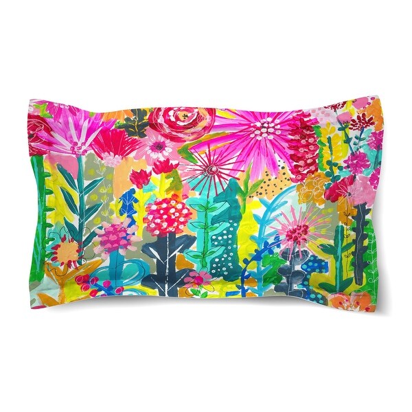 Vivid Floral Cluster King Sham. Opens flyout.