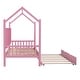 preview thumbnail 12 of 25, Wooden Twin Size House Bed with Trundle,Kids Bed with Shelf