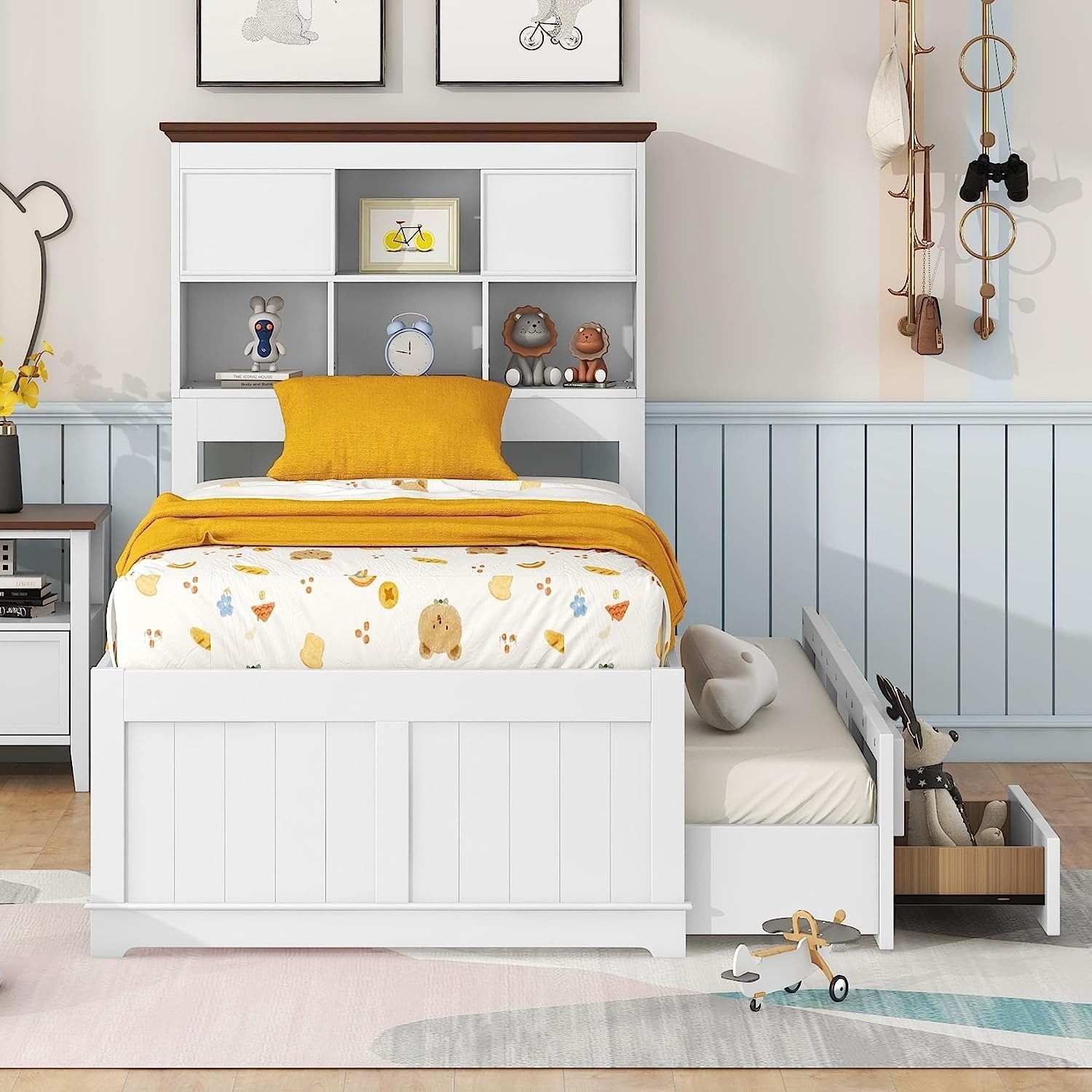 Girls bookcase sales bed