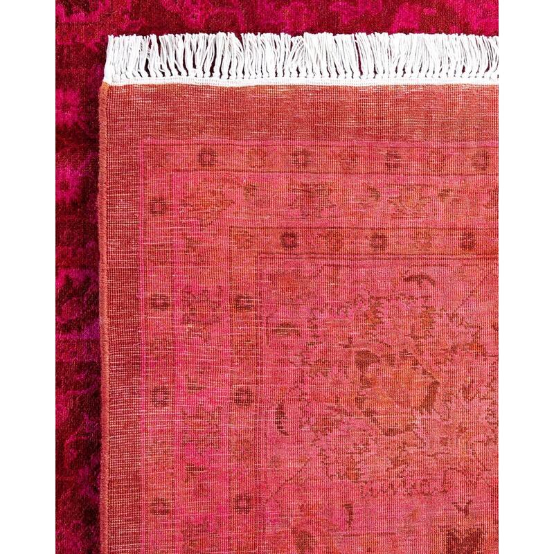 Overdyed, One-of-a-Kind Hand-Knotted Area Rug - Pink - 8' 2" x 10' 3"
