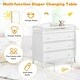 preview thumbnail 21 of 29, Baby Changing Table Infant Diaper with 3 Drawers and Safety Belt-Brown - 35.5" x 23" x 39" (L x W x H)