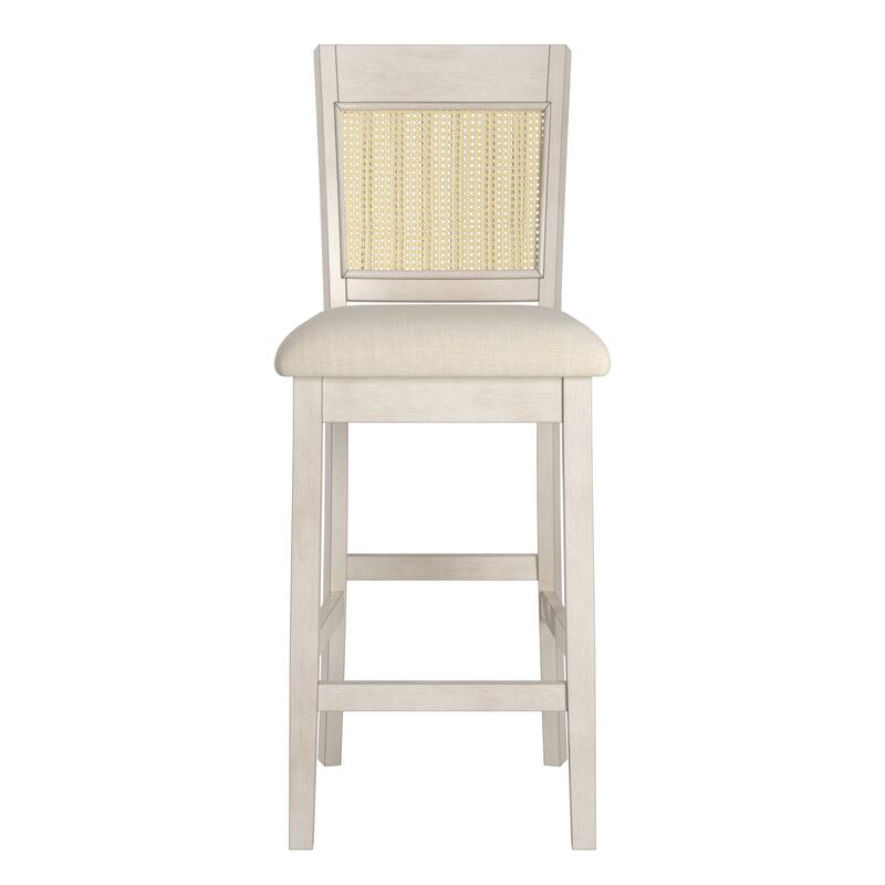 Plaga Slat Back Cane Accent Counter Height Chair (Set of 2) by iNSPIRE Q Classic - Counter Height