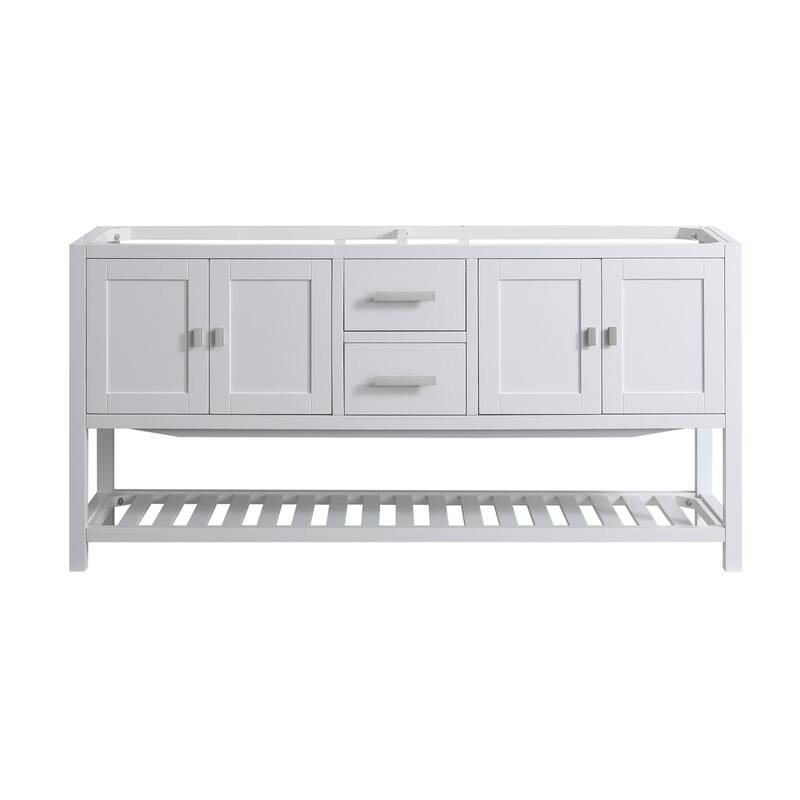 Monaco 72" Double Sink Vanity Base Only