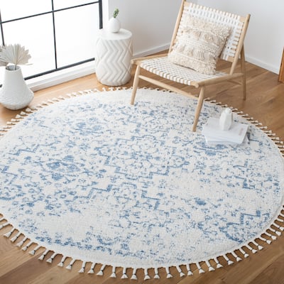 SAFAVIEH Moroccan Tassel Shag Reatha 0.75-inch Thick Rug