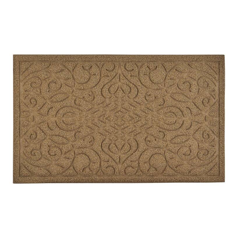 Superio Non-Slip Doormat for Entry, 18" x 30", Waterproof, Mat - Natural