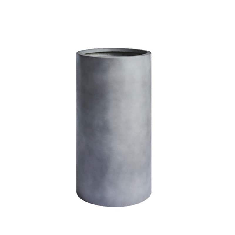 DreamPatio Fontana 10" dia x 19.7"H Fiberstone Cylinder Planter - 10" x 19.7"