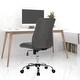 preview thumbnail 18 of 39, Home Office Desk Chair Task Chairs Swivel Ribbed Task Vanity Chair