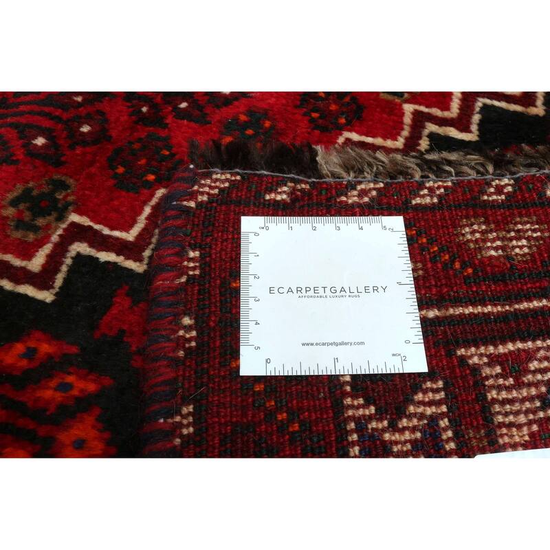 ECARPETGALLERY Hand-knotted Melis Vintage Red Wool Rug - 5'7 x 8'9