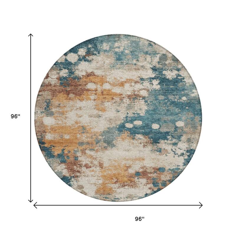 HomeRoots Abstract Transitional Rectangle Outdoor Rug