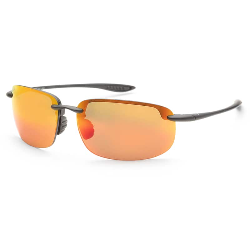 Maui Jim Men's Hookipa Xlarge 68 mm Black Sunglasses MJ0456S-005