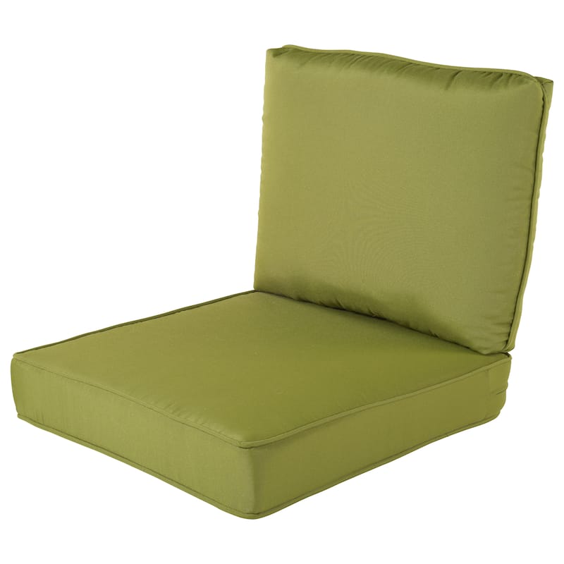 Haven Way Universal Outdoor Deep Seat Lounge Chair Cushion Set - 22x25 - Green