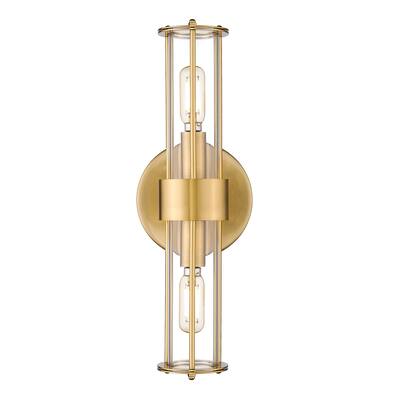 Ove Decors Romex 2-Light Sconce Vanity Light in Brushed Gold - Brushed Gold