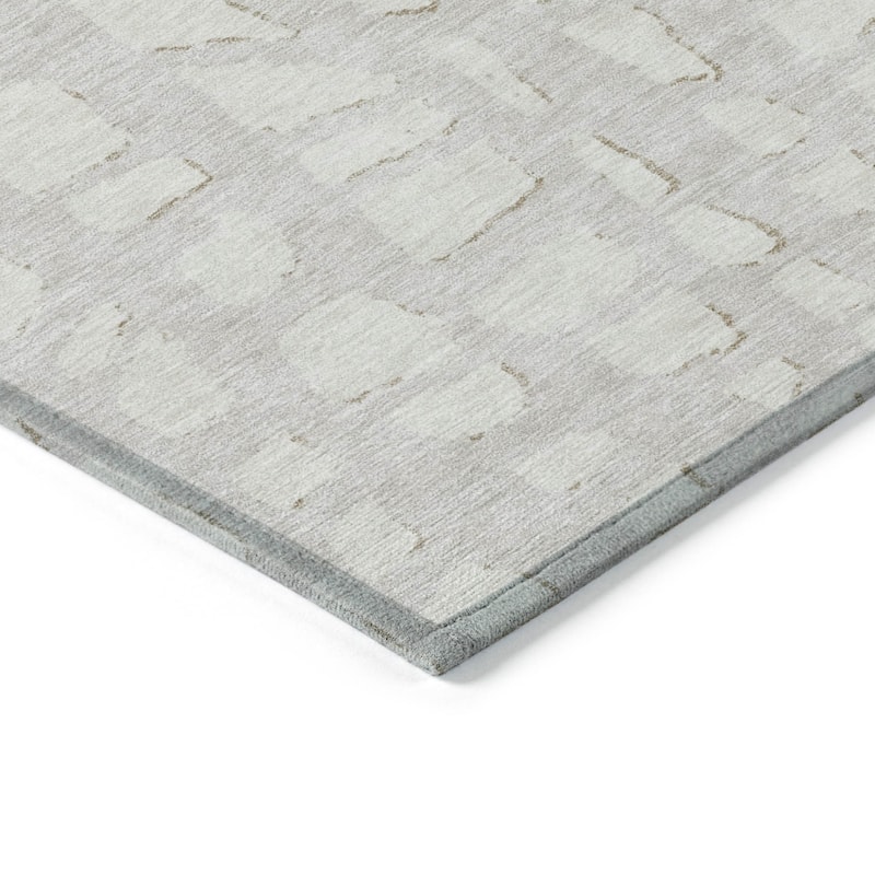 HomeRoots Abstract Transitional Rectangle Outdoor Rug