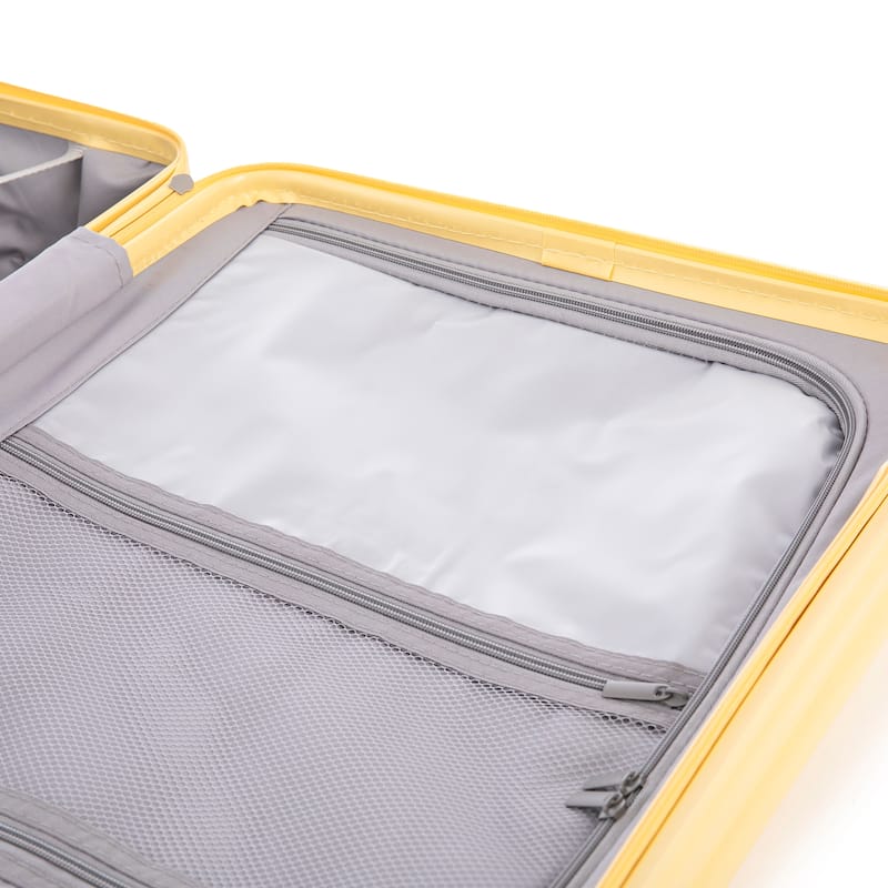 20"/24"/28" 3 pcs/set in ABS Spinner Wheel Luggage, Carry on Suitcase, with Cup Holder & USB Port & Phone Holder