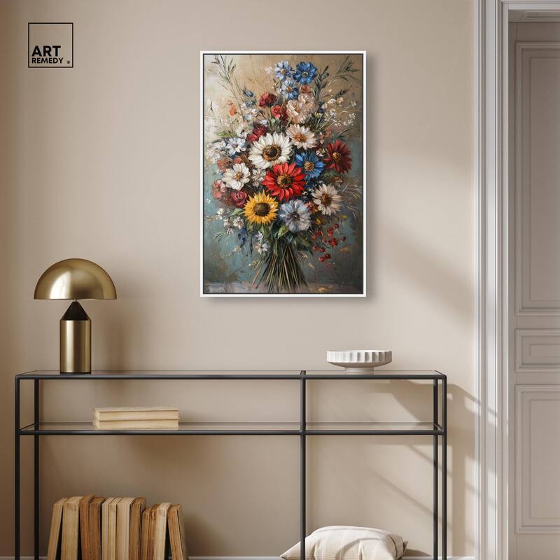 Symphony of Flowers I Canvas by Art Remedy