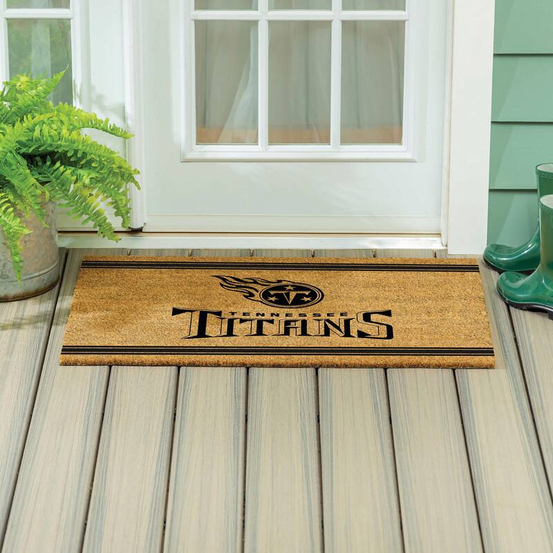 Tennessee Titans Monochrome Indoor/Outdoor Coir Door Mat - 36" x 24"