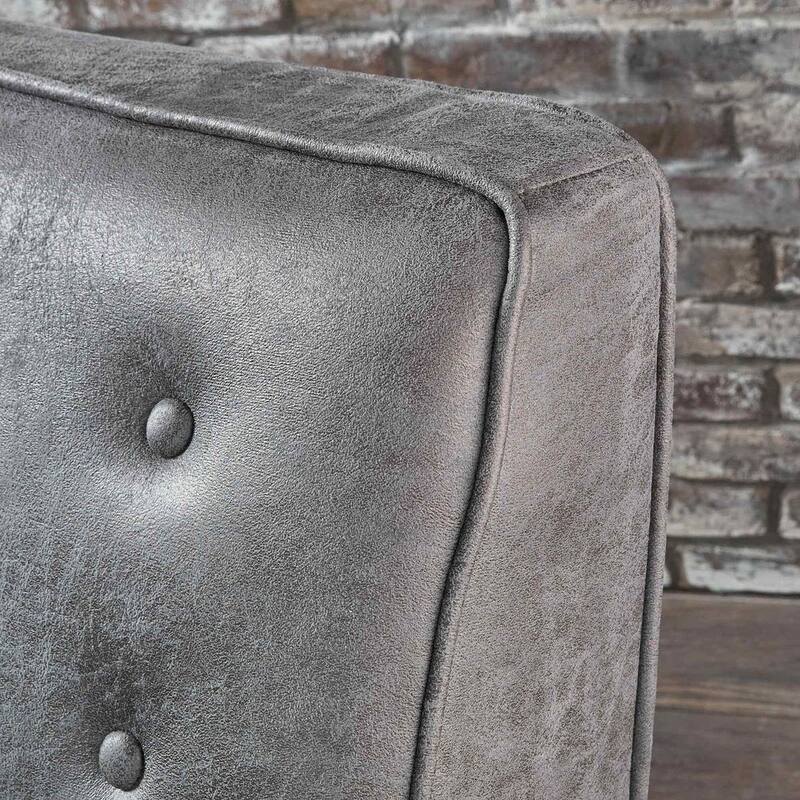 Mid-Century Modern Fabric Recliner Chair with Birch Legs by Christopher Knight Home