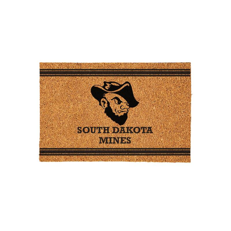 South Dakota School of Mining Monochrome Indoor/Outdoor Coir Door Mat