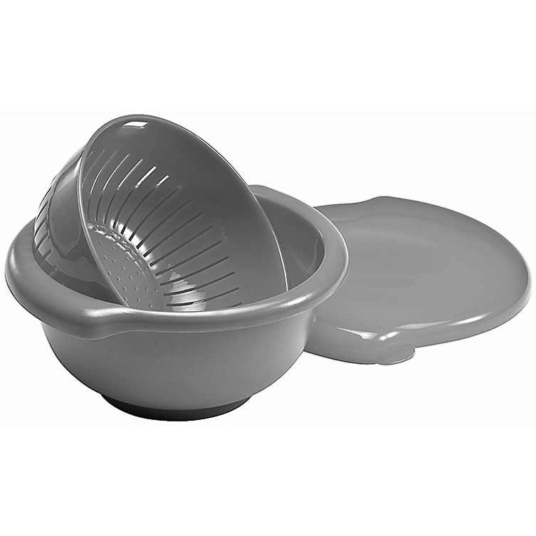 Hutzler 3-in-1 Berry Bowl Keeper, Colander & Container, Keeps Berries Fresh Longer, 1 Quart Capacity