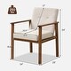 preview thumbnail 5 of 8, Costway Modern Accent Chair Upholstered Linen Fabric Armchair with