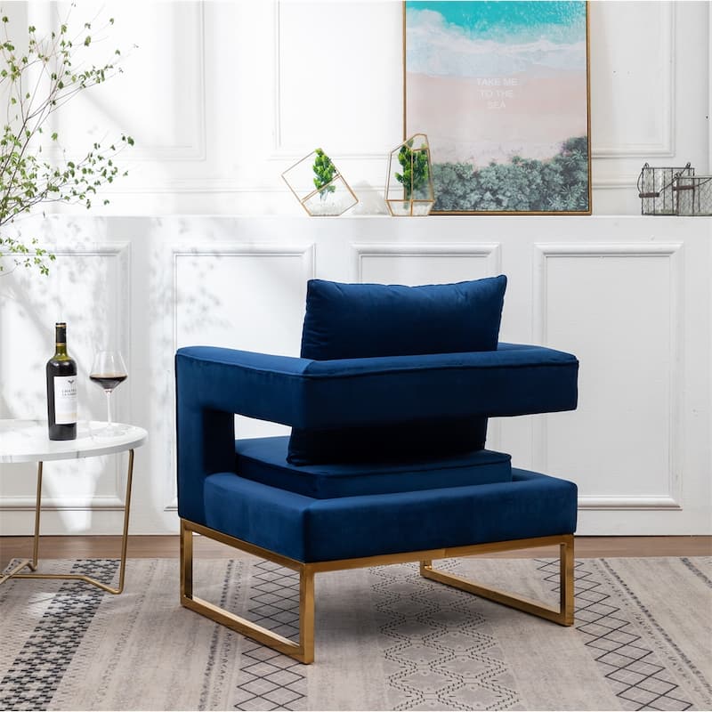 Contemporary Upholstered Accent Arm Chair