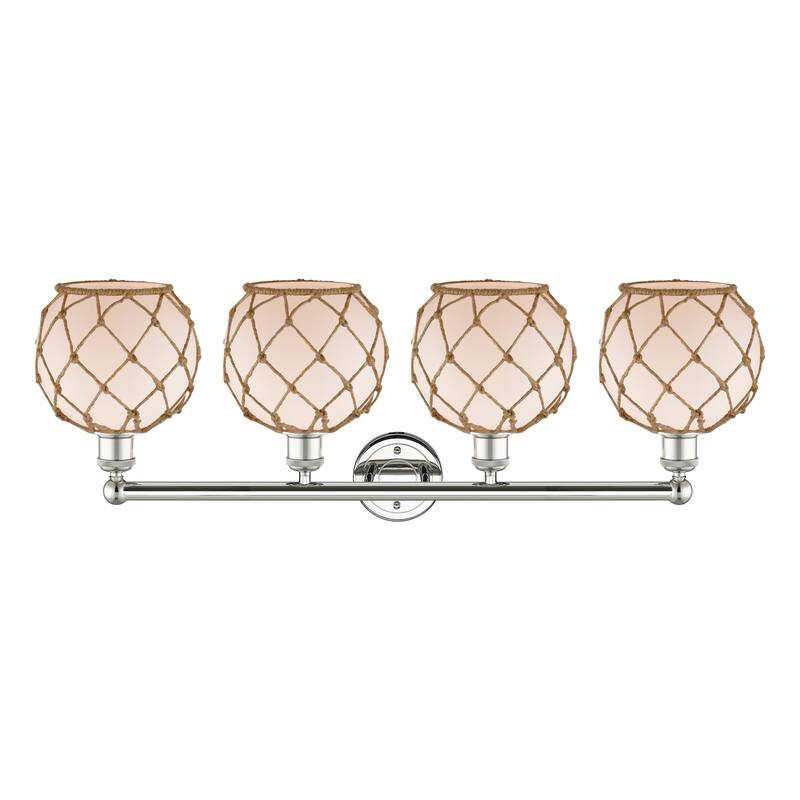 Innovations Lighting Endless Possibilities Edison - Farmhouse Rope - 4 Light 35" Bath Vanity Light