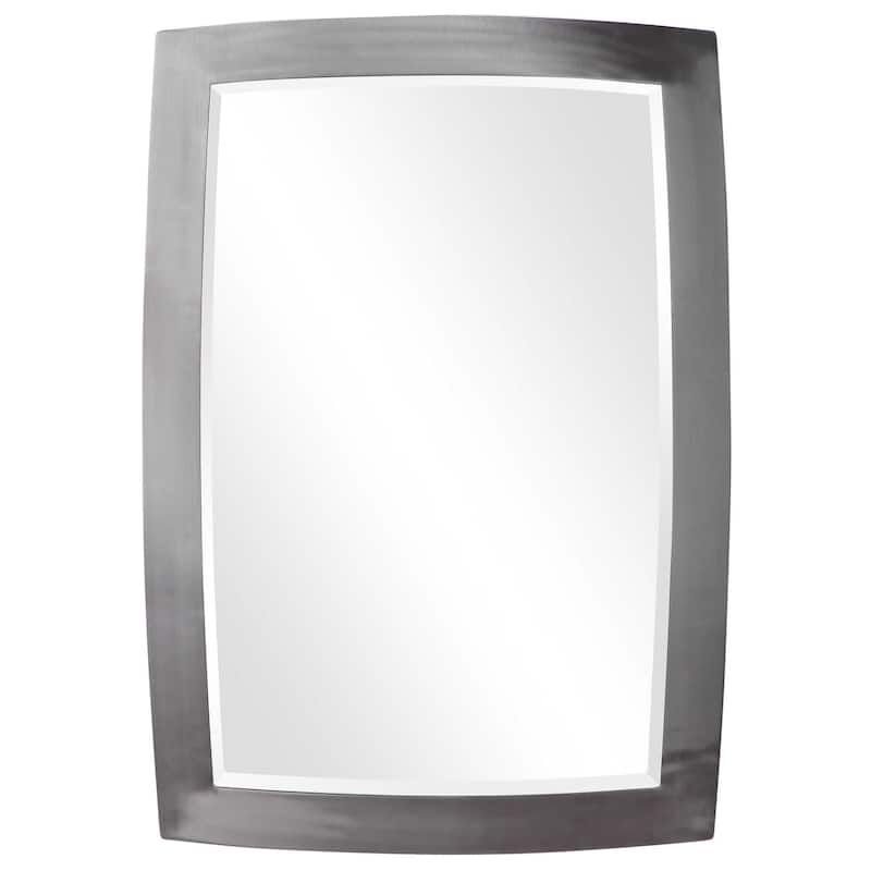 Rectangular Wall Mirror - 34" - Silver
