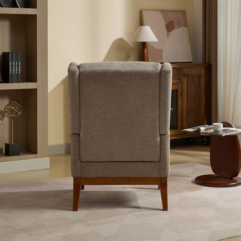 26.18" Modern Polyester Blend High Back Accent Chair