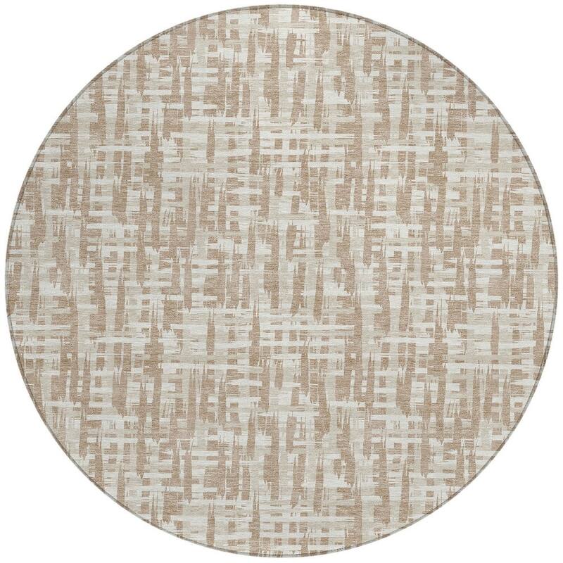 HomeRoots Abstract Transitional Rectangle Outdoor Rug