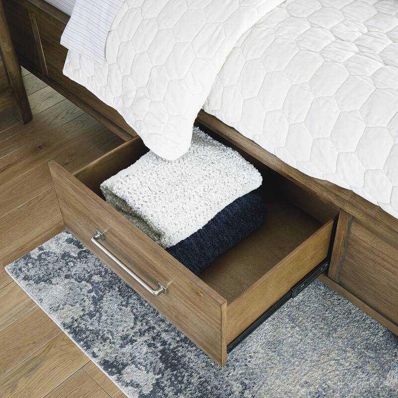Signature Design by Ashley Cabalynn Brown Panel Bed with Storage