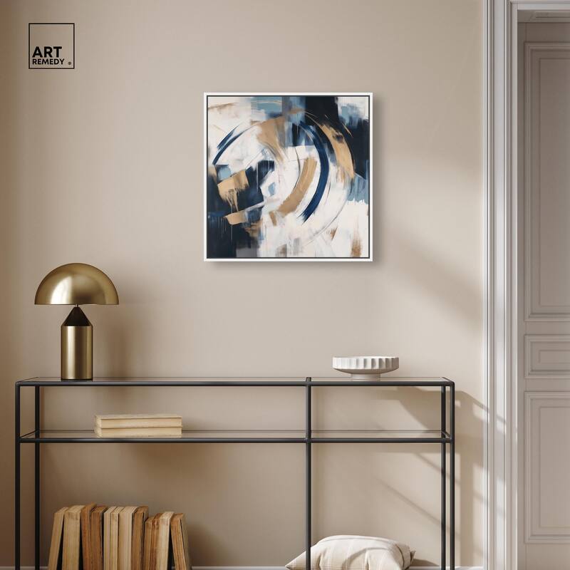 Golden Vortex I Canvas by Art Remedy