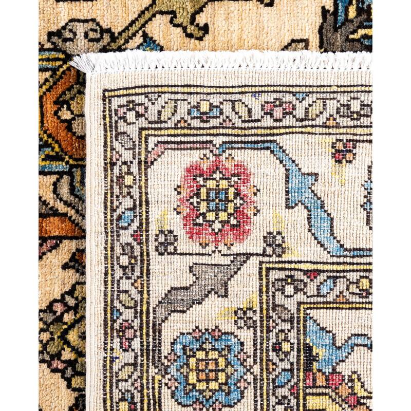 Serapi One-of-a-Kind Hand-Knotted Area Rug - Ivory - 4' 0" x 5' 11"