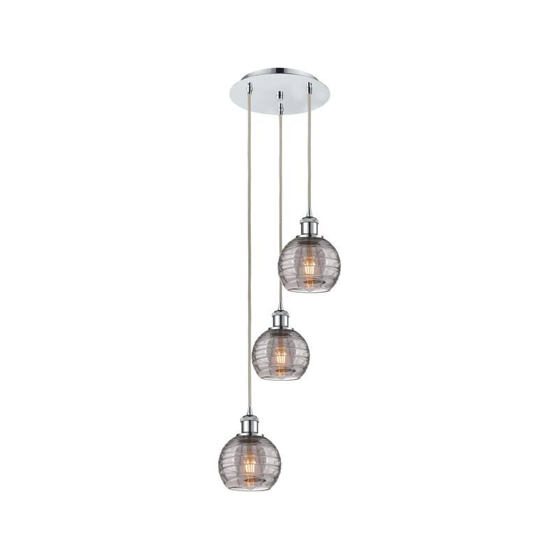 Innovations Lighting 113B-3P 25 12 Athens Deco Swirl Pendant Athens