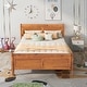 preview thumbnail 49 of 76, Classic Wood Platform Bed with Headboard and Footboard, Solid Wood Bed Frame, Easy to Assemble, No Box Spring Needed