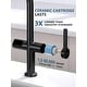 preview thumbnail 9 of 39, Lefton Touchless Pull-Out Kitchen Faucet, Hands Free Motion Sensor Activated, Battery-Free Temperature Display, KF2206