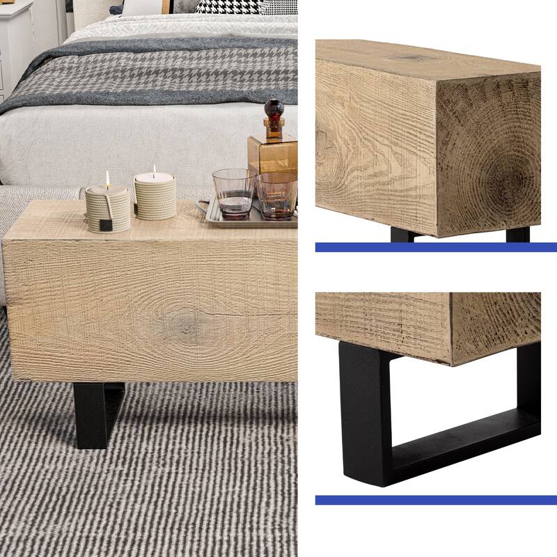 COSIEST Rectangular Weatherproof Outdoor Bench