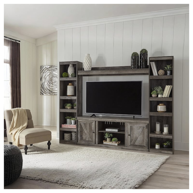 Signature Design by Ashley Wynnlow Weathered Woodgrain 60-inch TV Stand